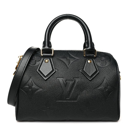 Louis Vuitton Empreinte Monogram Giant Speedy Bandouliere 20 Black 1 of 9