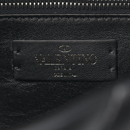 Valentino Garavani Nappa Monochrome Medium Roman Stud Shoulder Bag Black 6 of 8