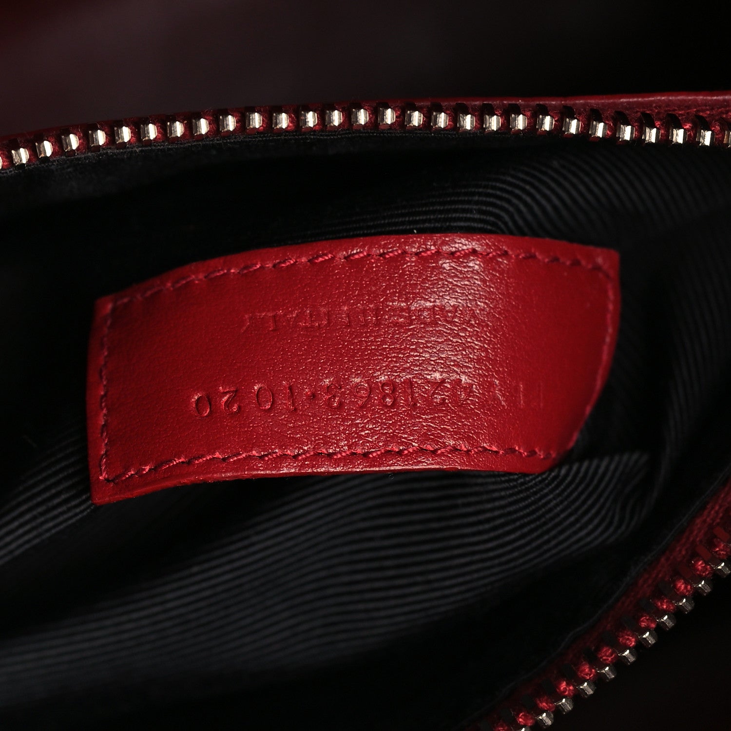 Saint Laurent Grained Calfskin Topstich Baby Sac De Jour Red 7 of 12