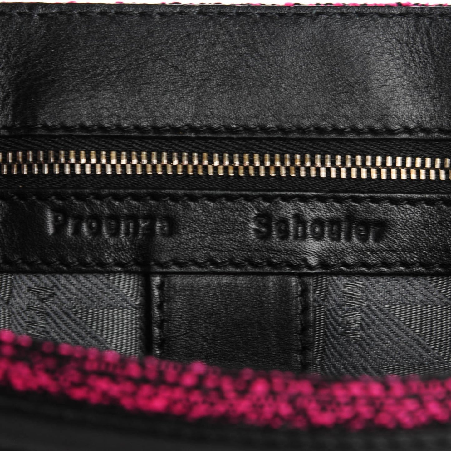 Tweed Lambskin Medium PS1 Satchel Berry Fuxia Pink