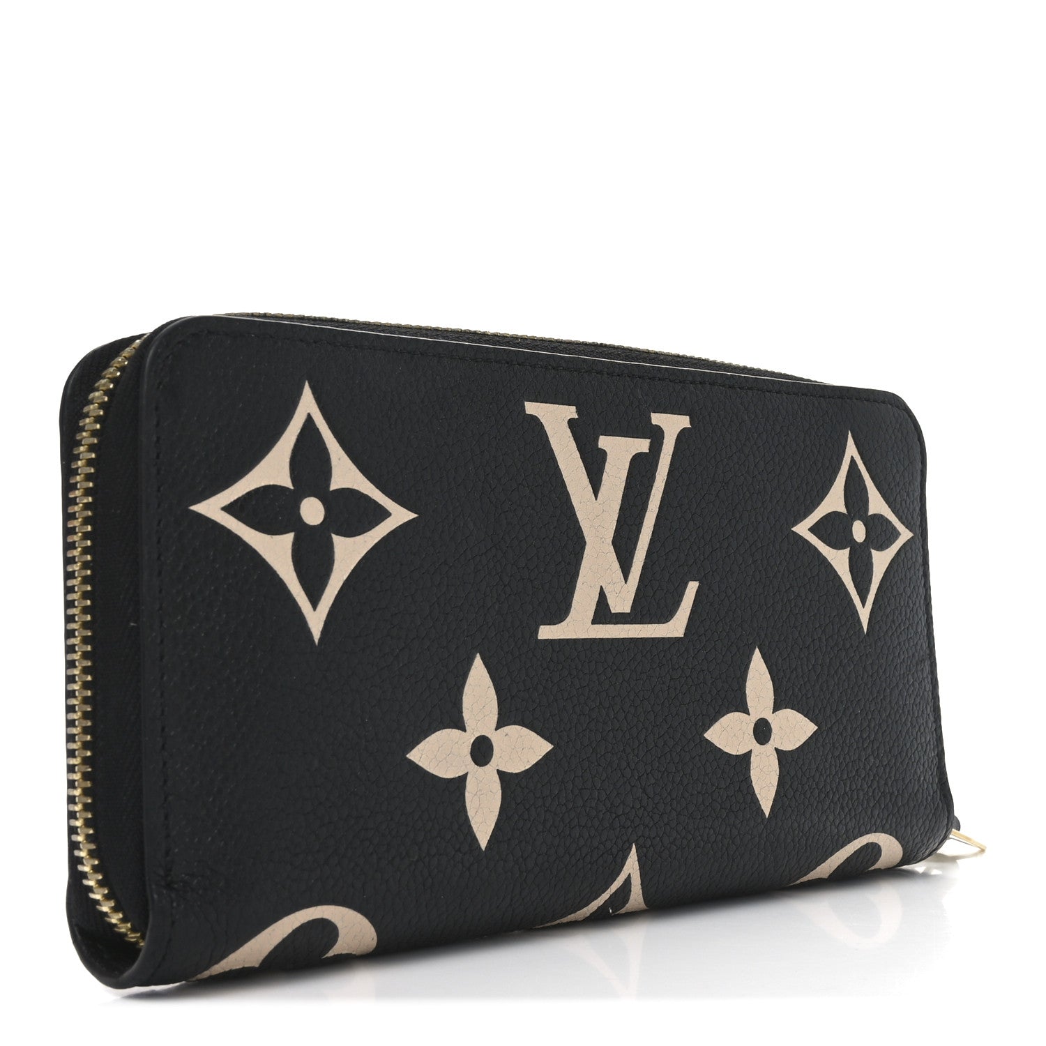 Louis Vuitton Empreinte Monogram Giant Zippy Wallet Black Beige 3 of 6