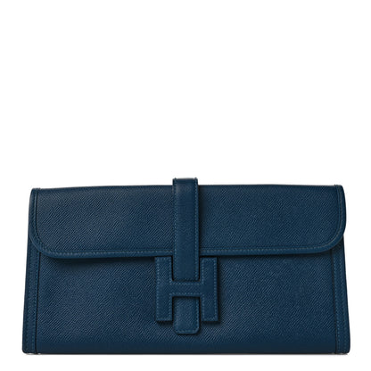 Hermes Epsom Jige Elan 29 Clutch Bleu Izmir 1 of 10