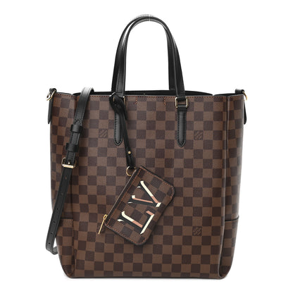 Louis Vuitton Damier Ebene Belmont MM Black 1 of 9