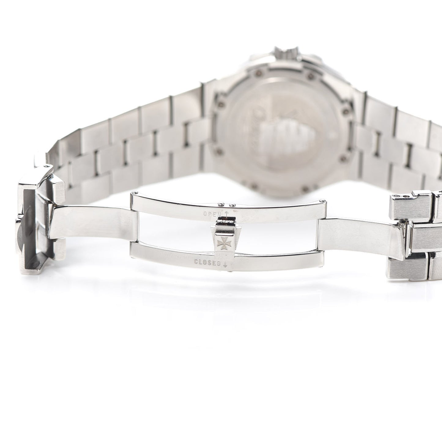 Stainless Steel 35mm Overseas Quartz Watch Black 72050