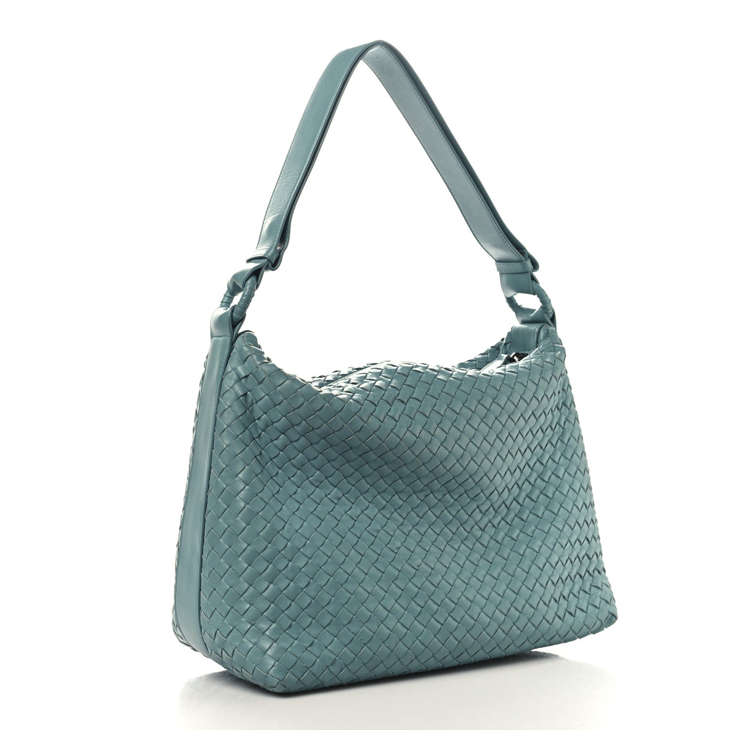 Bottega Veneta Nappa Intrecciato Pyramid Hobo Linoleum 3 of 11