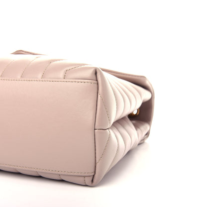 Saint Laurent Calfskin Y Quilted Monogram Medium Loulou Chain Satchel Light Natural 10 of 11