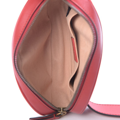 Gucci Calfskin Matelasse GG Marmont Belt Bag 75 30 Hibiscus Red 5 of 10