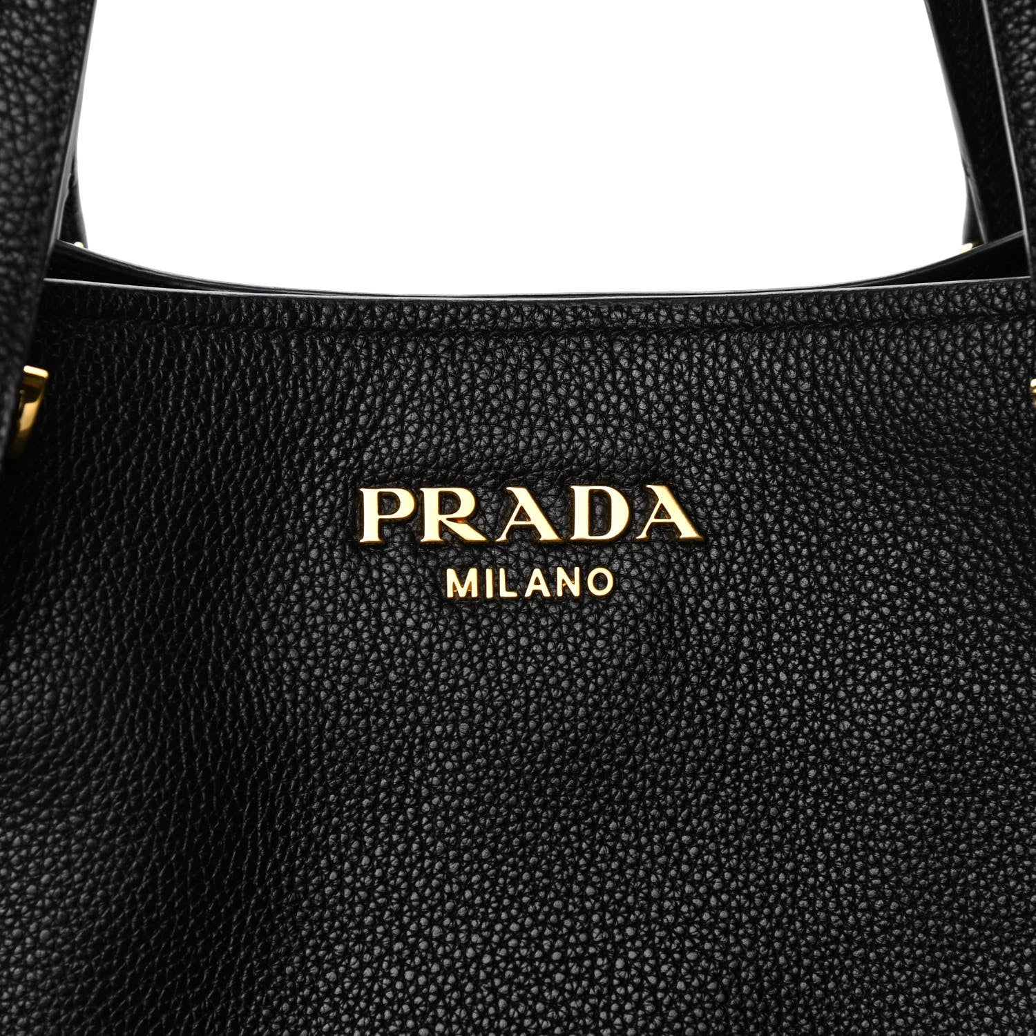 Prada Vitello Grain Tote Black 7 of 10