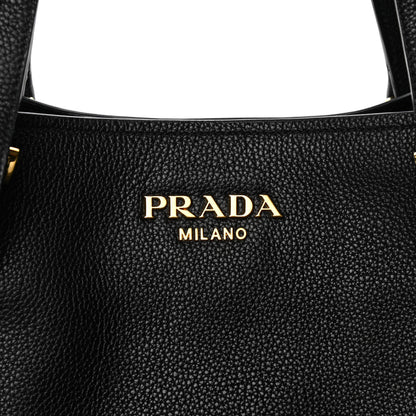 Prada Vitello Grain Tote Black 7 of 10