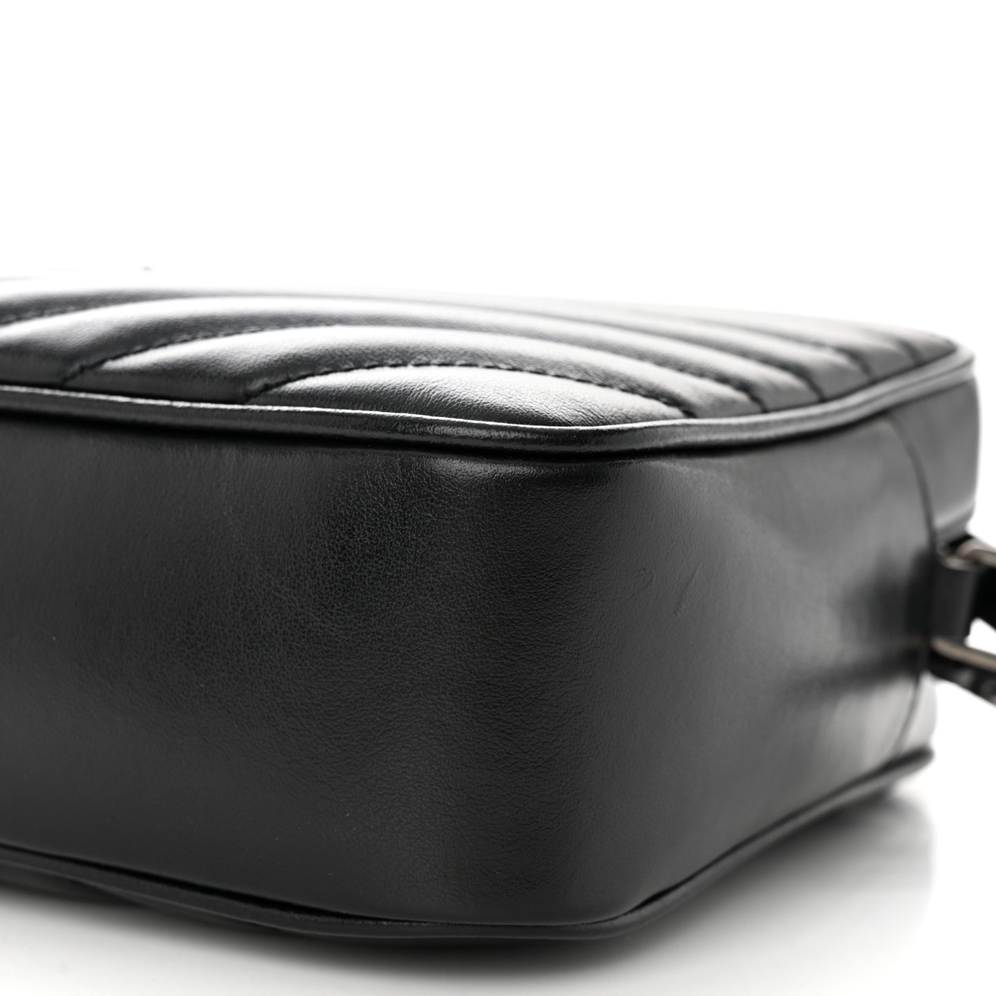 Calfskin Matelasse Monogram Lou Camera Bag Black