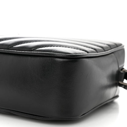 Saint Laurent Calfskin Matelasse Monogram Lou Camera Bag Black 10 of 11