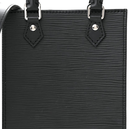 Louis Vuitton Epi Petit Sac Plat Black 7 of 9