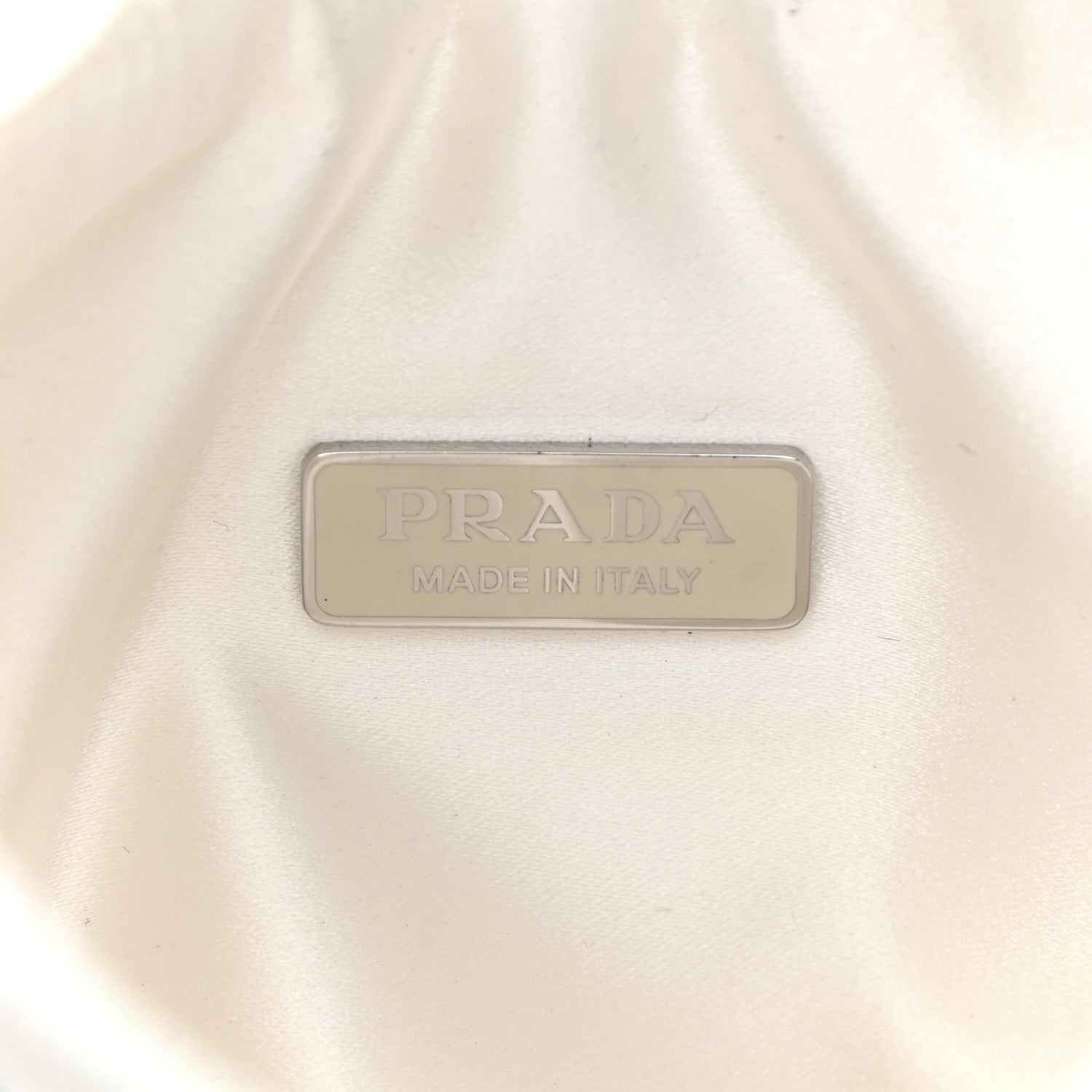 Prada Satin Crystal Mini Re-Edition 2000 Bag White 6 of 11