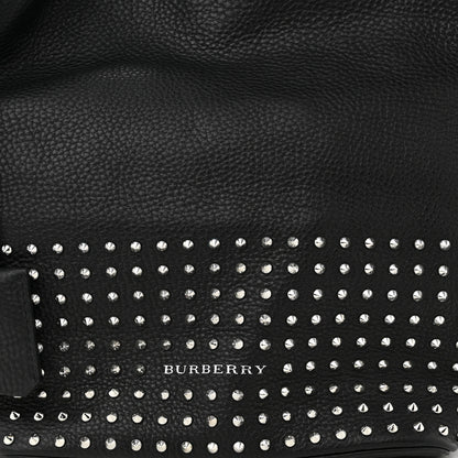 Burberry Calfskin Studded Medium Susanna Hobo Black 6 of 8