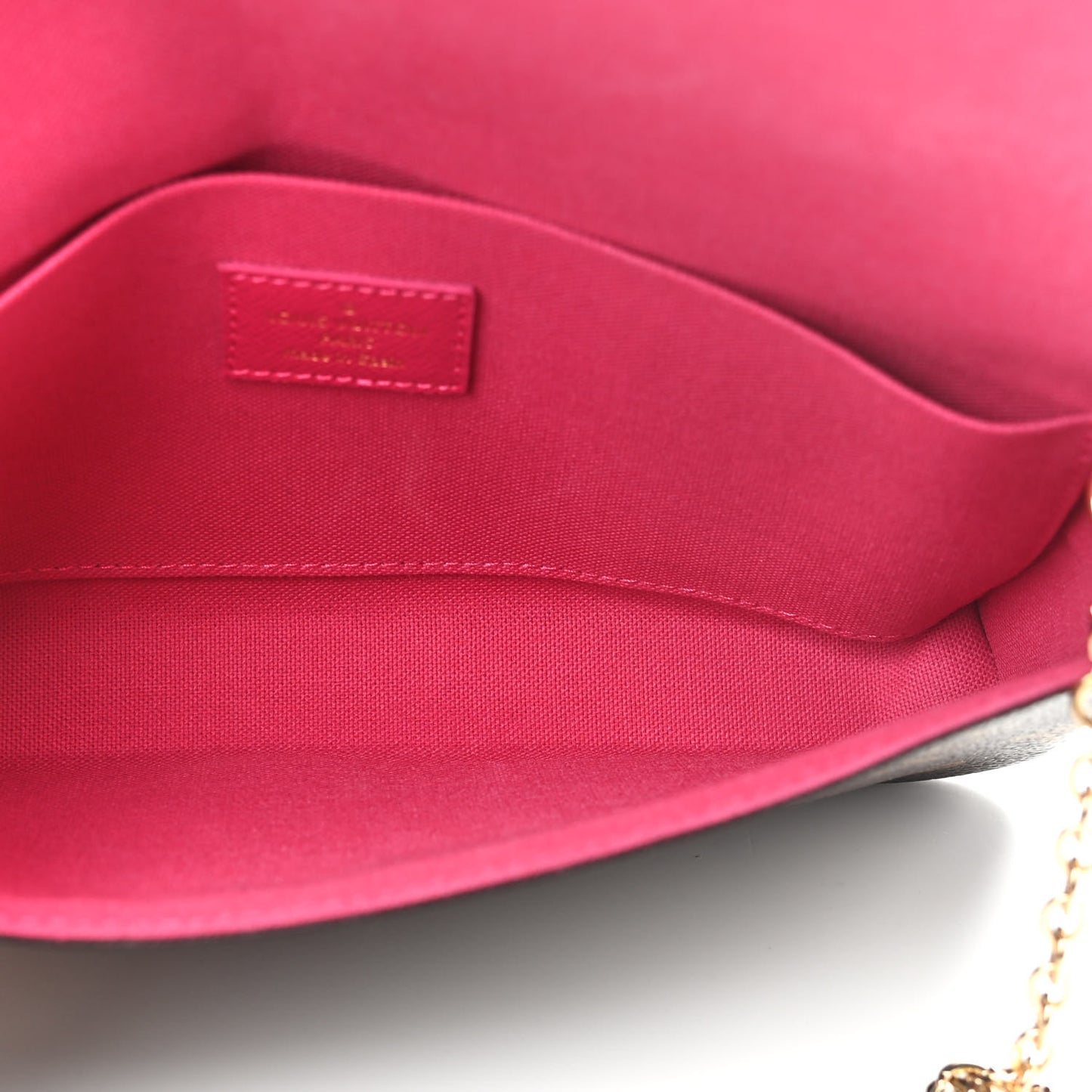 Monogram 2021 Christmas Animation Hollywood Pochette Felicie Chain Wallet Fuchsia