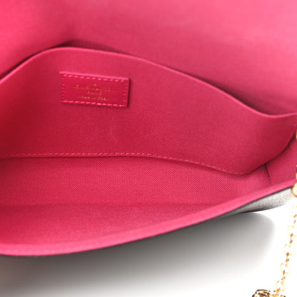Louis Vuitton Monogram 2021 Christmas Animation Hollywood Pochette Felicie Chain Wallet Fuchsia 6 of 11