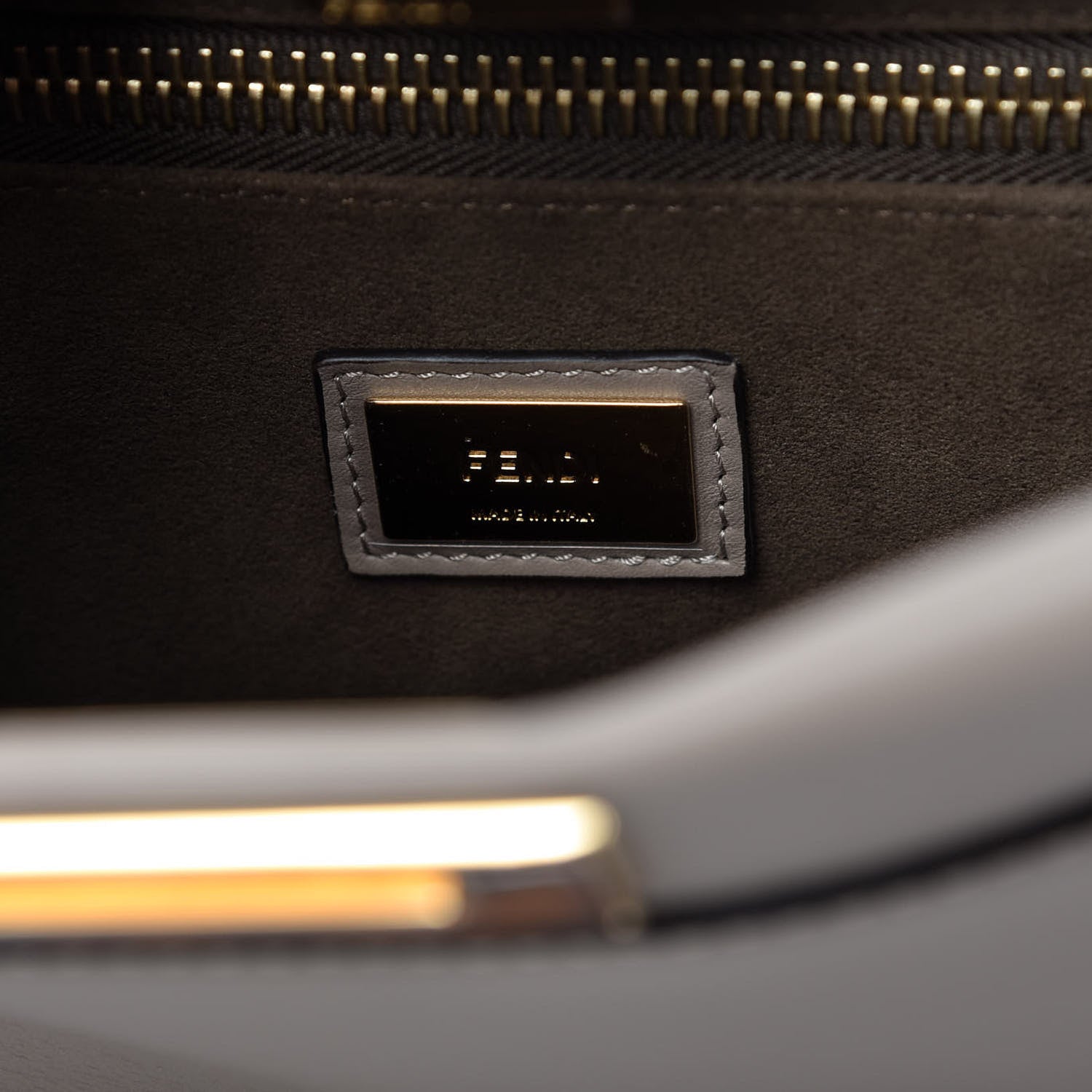 Fendi Vitello Seta Plexiglass Tortoise Medium Peekaboo Iconic Satchel Tortora 8 of 9