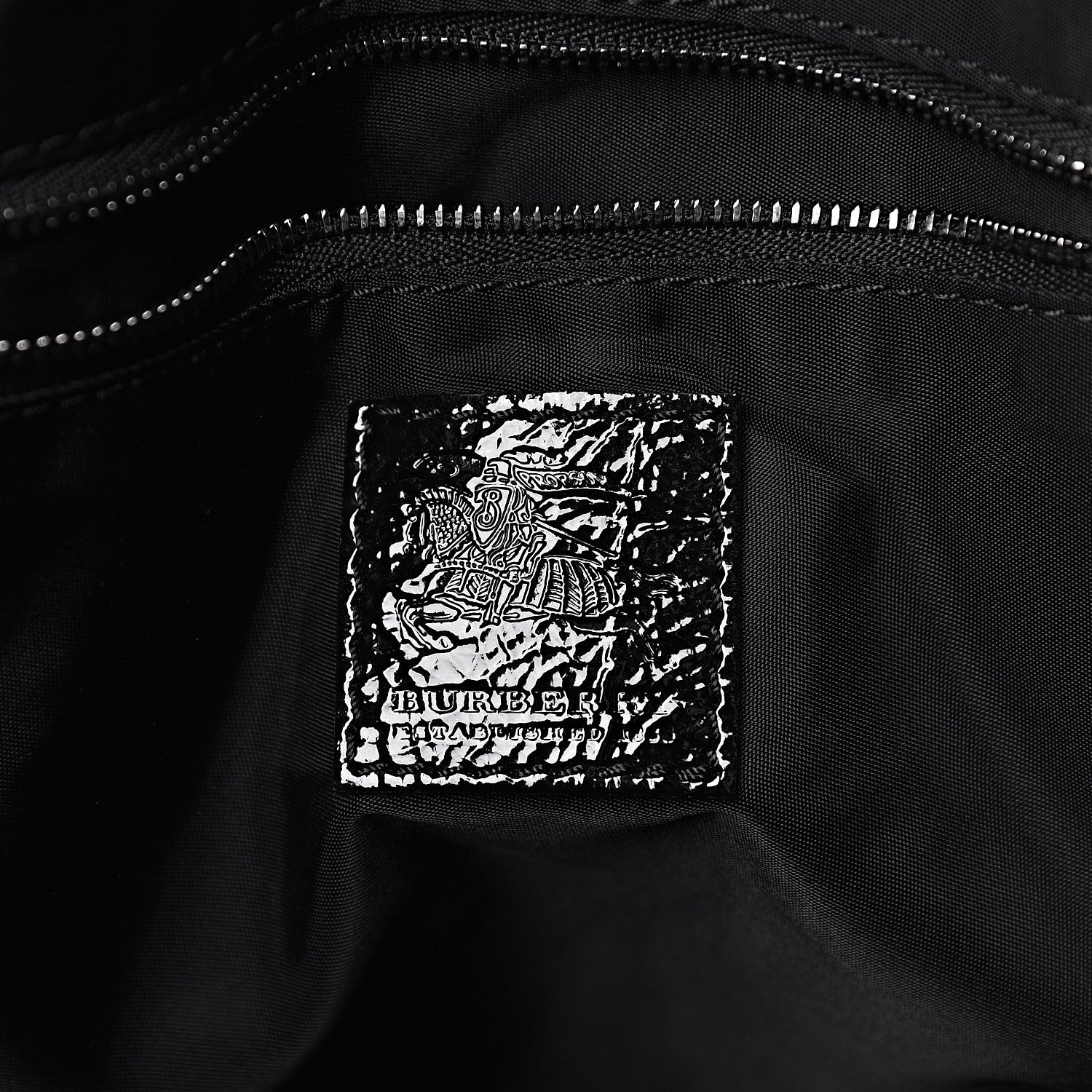 Burberry Nylon Beat Check Victoria Tote Black 6 of 14