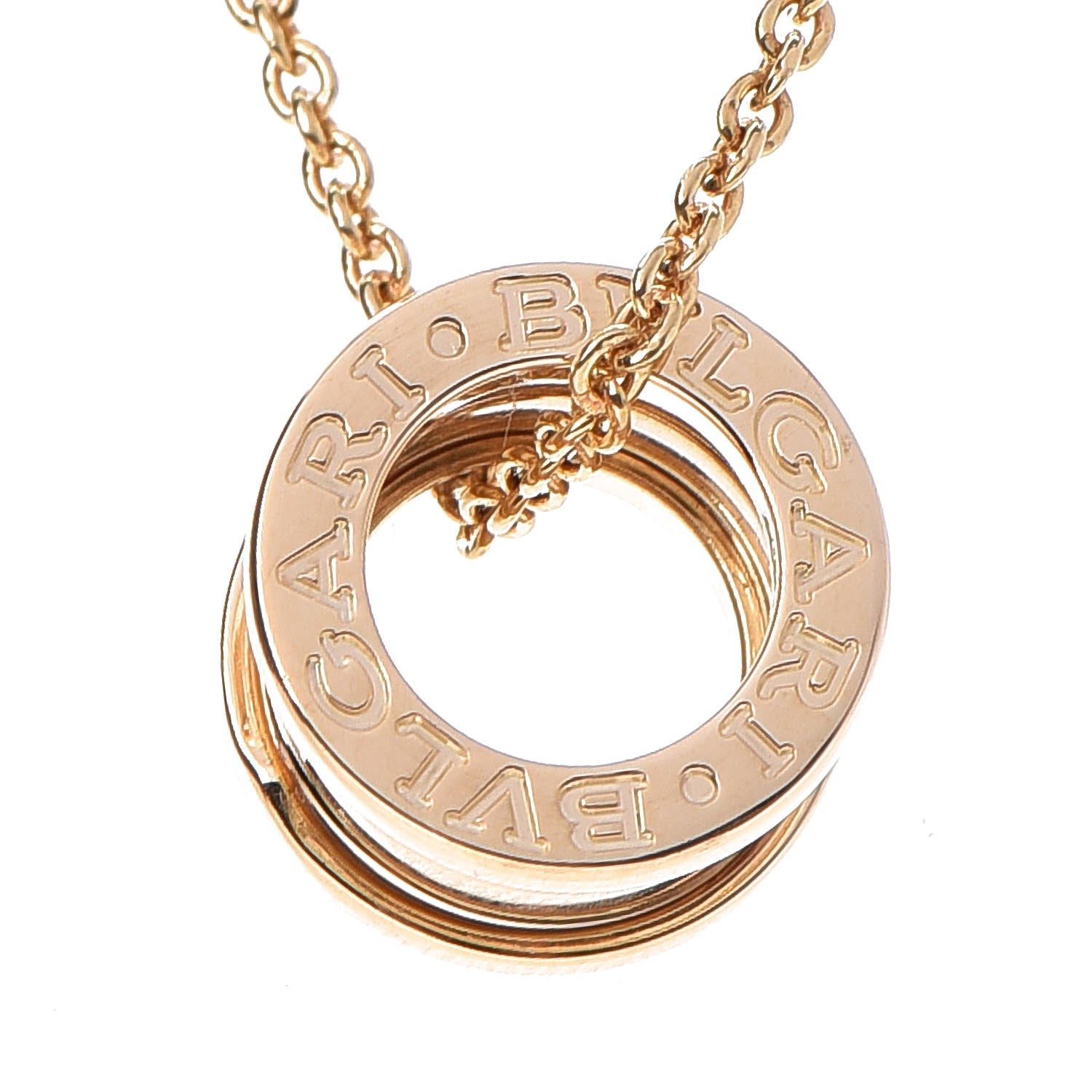 Bulgari 18K Yellow Gold B.Zero1 Pendant Necklace 5 of 11