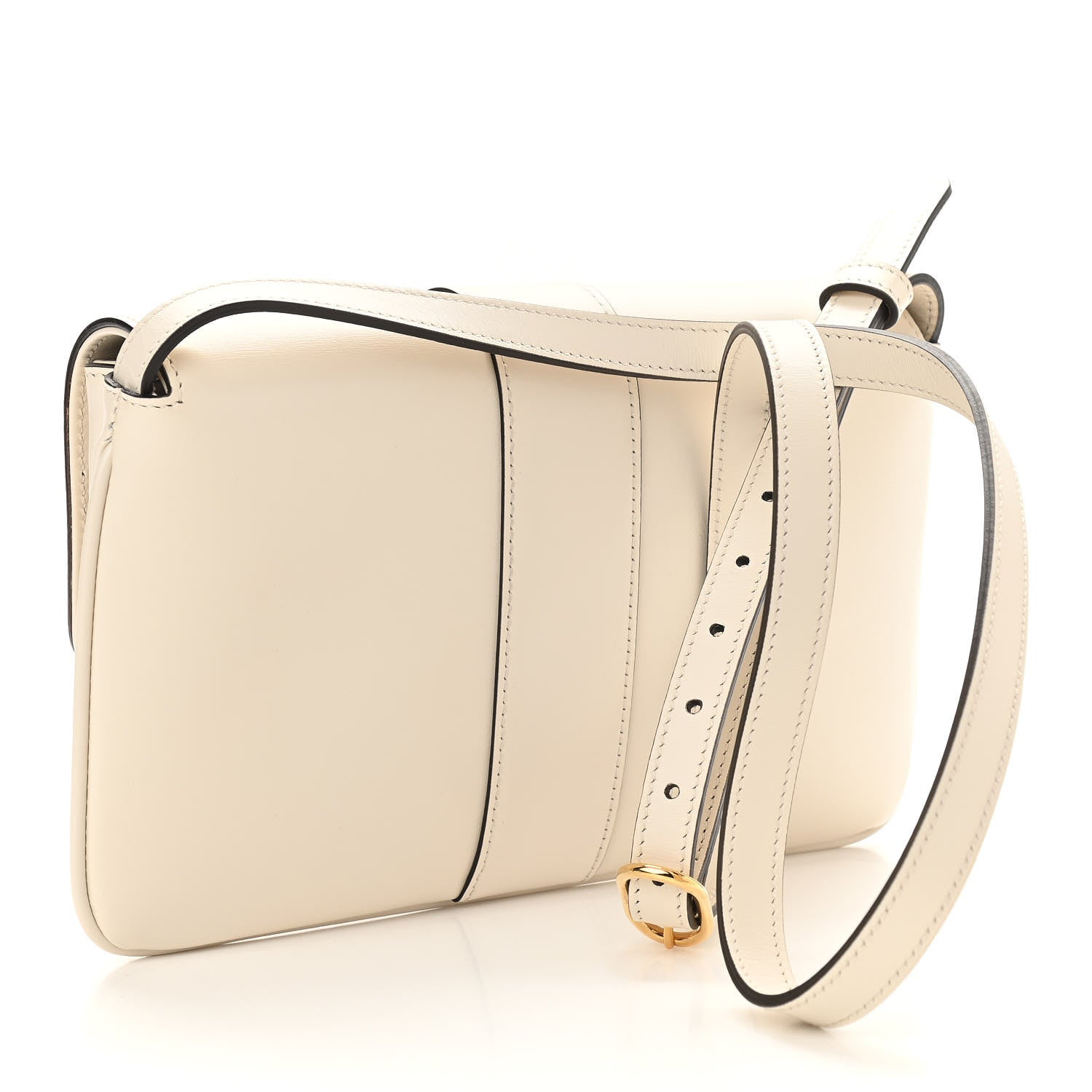 Gucci Calfskin Small Arli Flap Shoulder Bag Mystic White 3 of 11