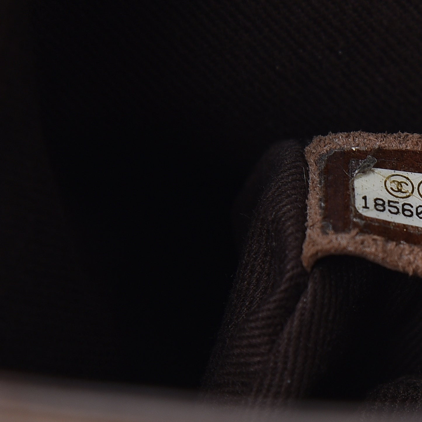 Aged Crumpled Calfskin Small Vintage Flap Brown