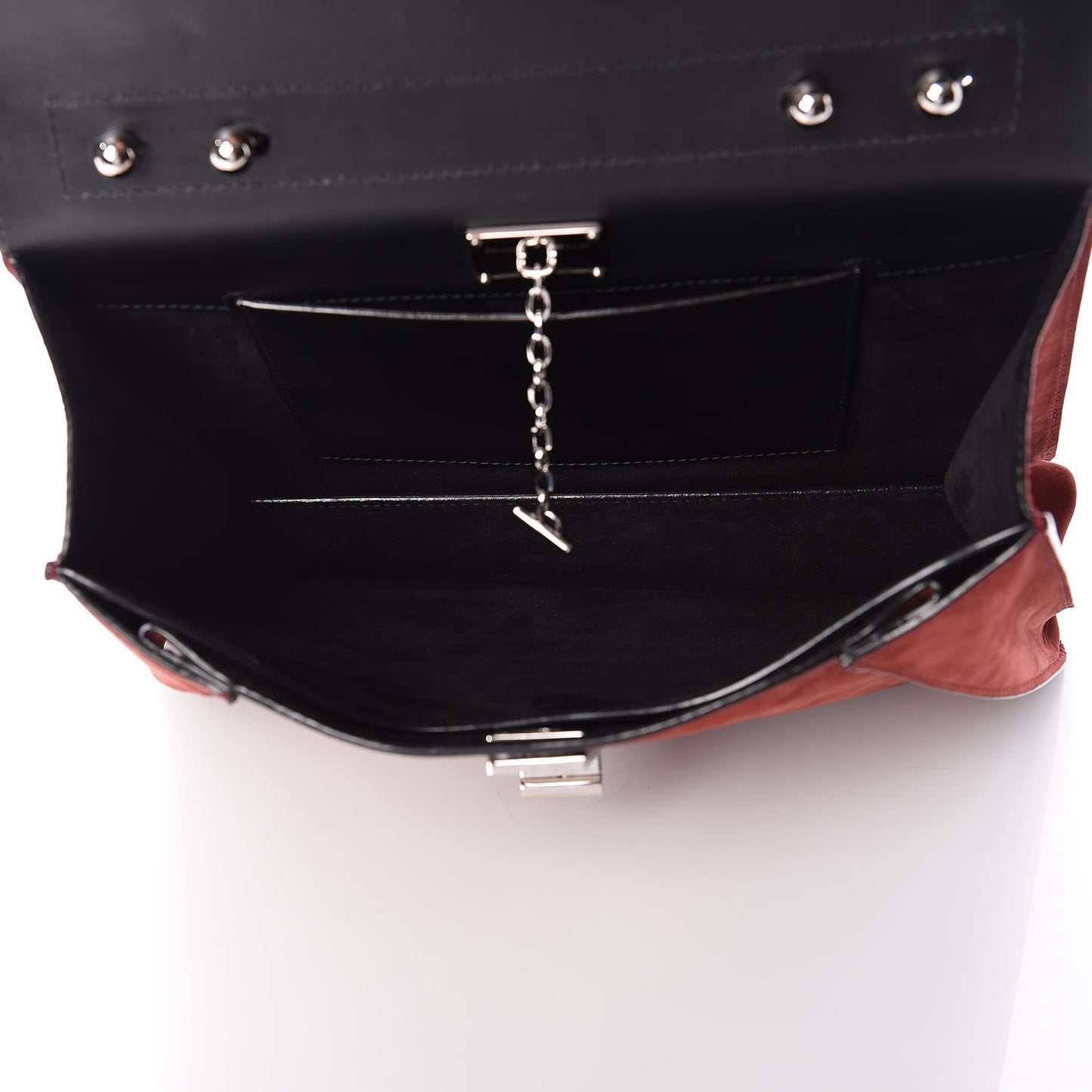 Nubuck Medium Hava Top Handle Bag Midnight Plum