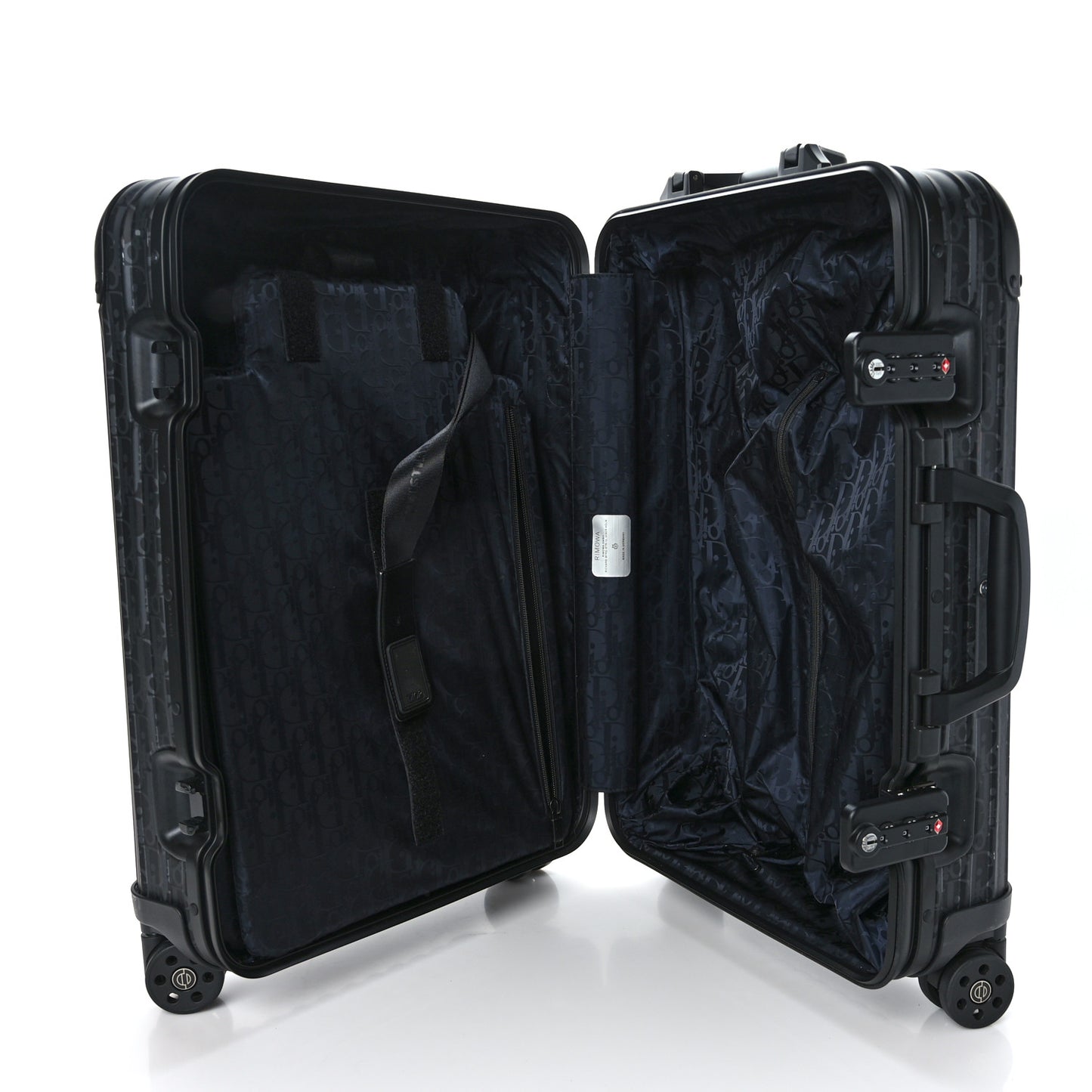 X RIMOWA Aluminum Gradient Cabin Luggage Black