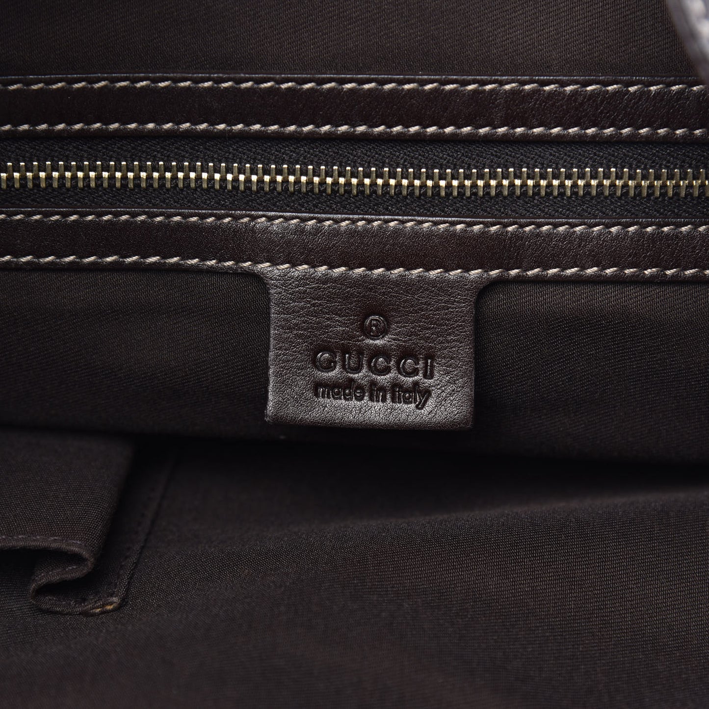 Monogram Large Wave Hobo Dark Brown