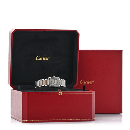 Cartier Stainless Steel 18K Yellow Gold 20mm Tank Francaise Quartz Watch 5 of 5