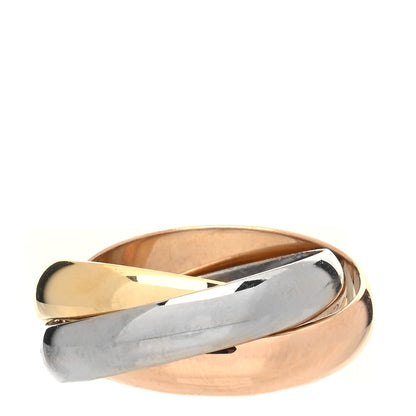 Cartier 18K Pink Yellow White Gold Classic Trinity Ring 45 3.25 3 of 5
