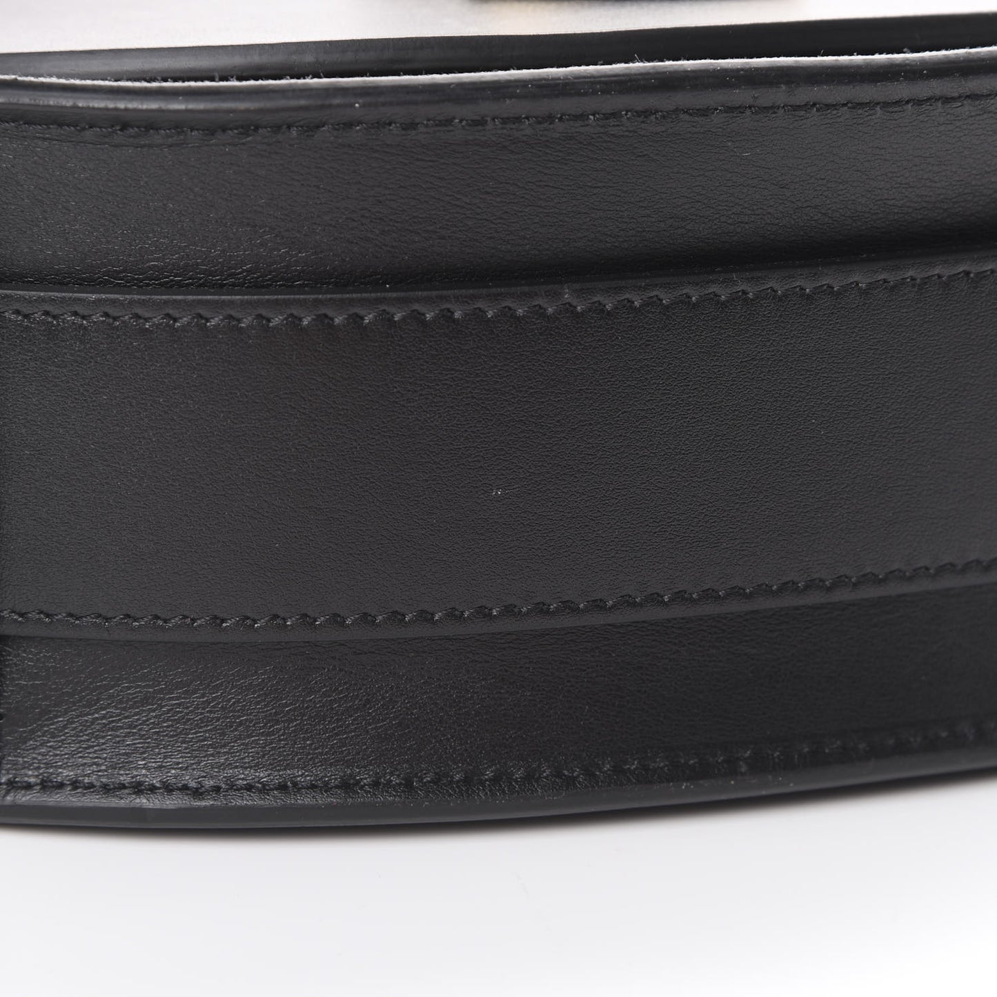 Grained Calfskin Large Tess Bag Black