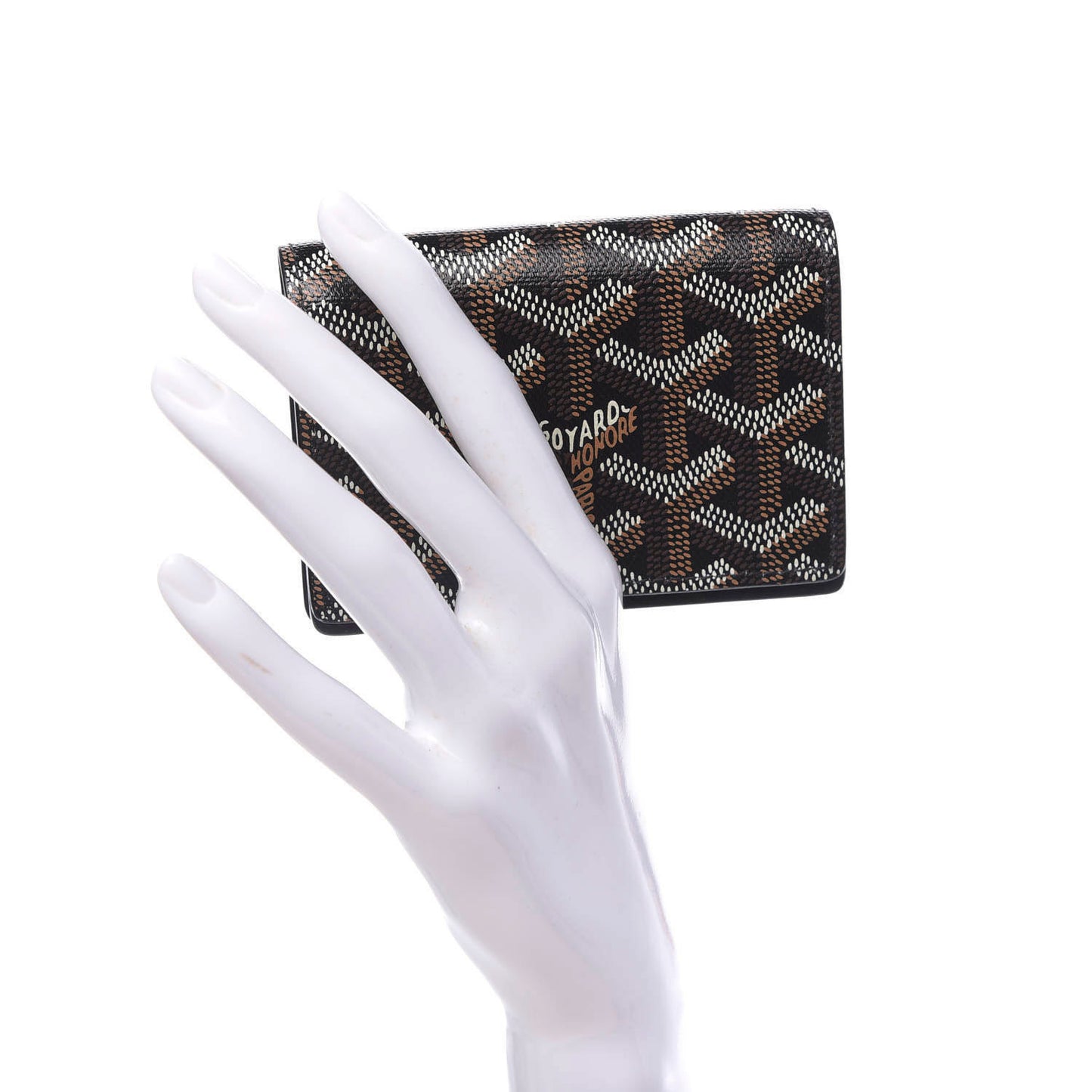 Goyardine Business Card Holder Black