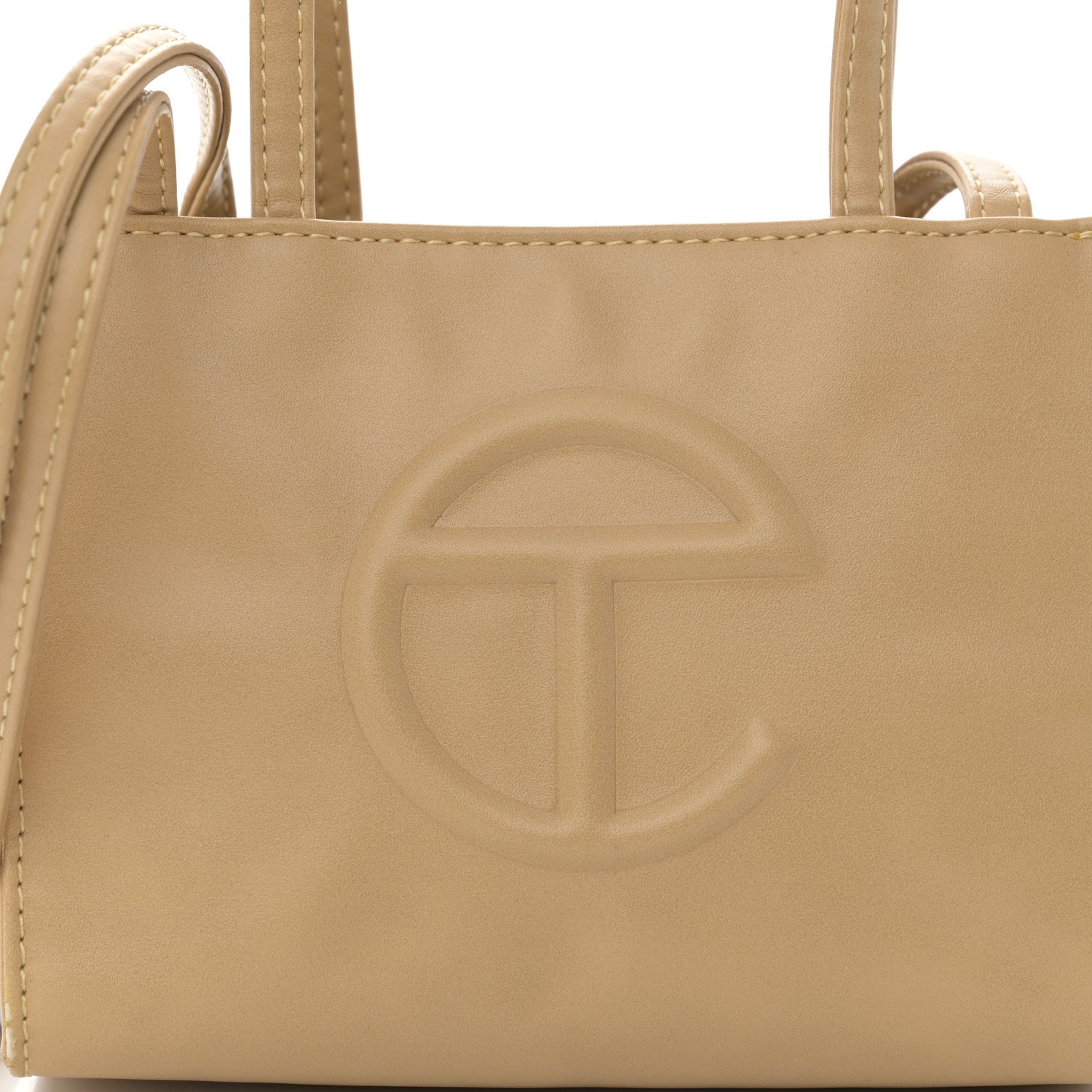 Telfar Vegan Leather Small Shopping Bag Cream 7 of 13