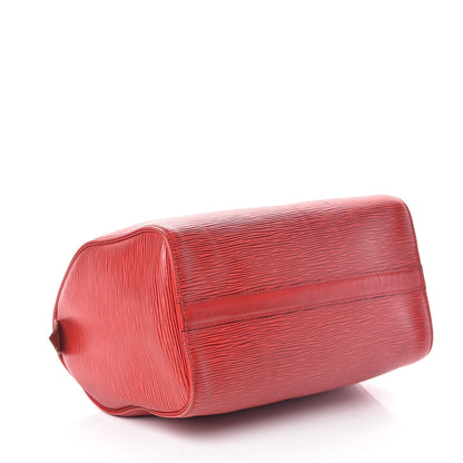 Louis Vuitton Epi Speedy 25 Castillan Red 4 of 11