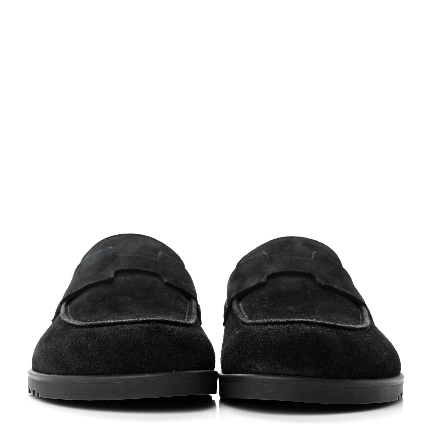 Hermes Suede Calfskin Go Mules 35 Black 2 of 10