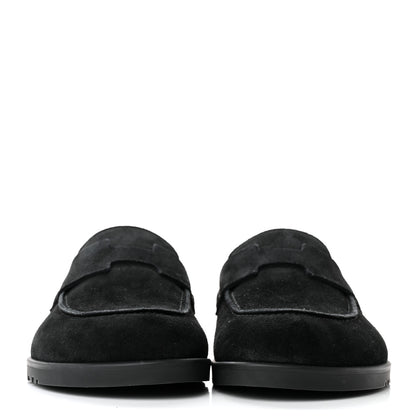 Hermes Suede Calfskin Go Mules 35 Black 2 of 10