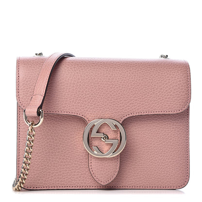 Gucci Dollar Calfskin Small Interlocking G Shoulder Bag Soft Pink 1 of 10
