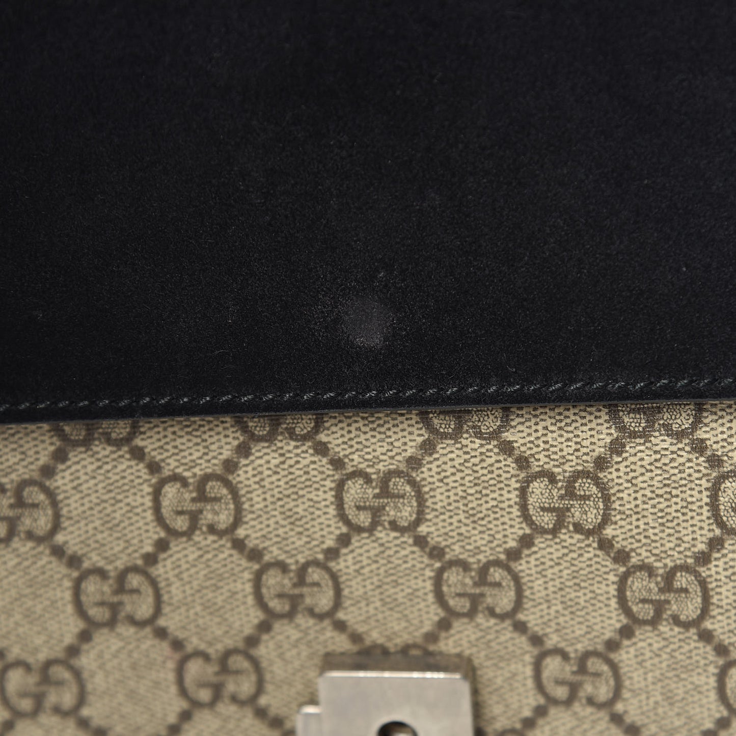 GG Supreme Monogram Small Dionysus Shoulder Bag Black