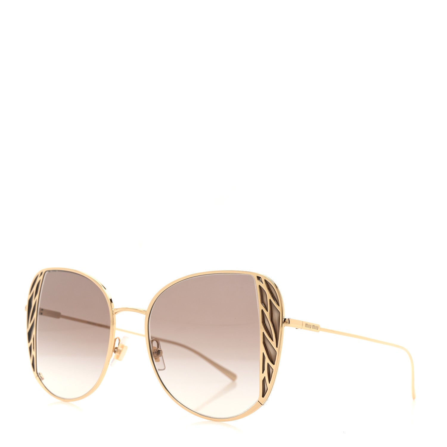 Miu Miu Metal Sunglasses SMU57X Gold 1 of 7