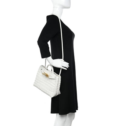 Bottega Veneta Nappa Intrecciato Small Andiamo Shoulder Bag White 2 of 10