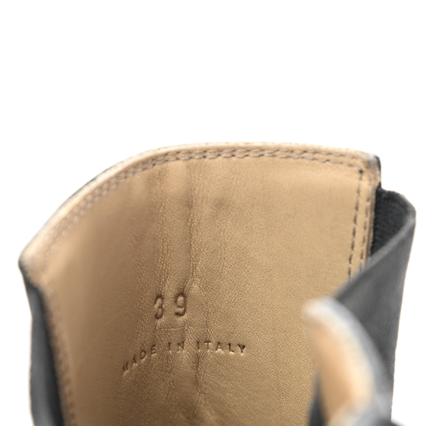 Calfskin The Flash Chelsea Boots 39 Black Grass