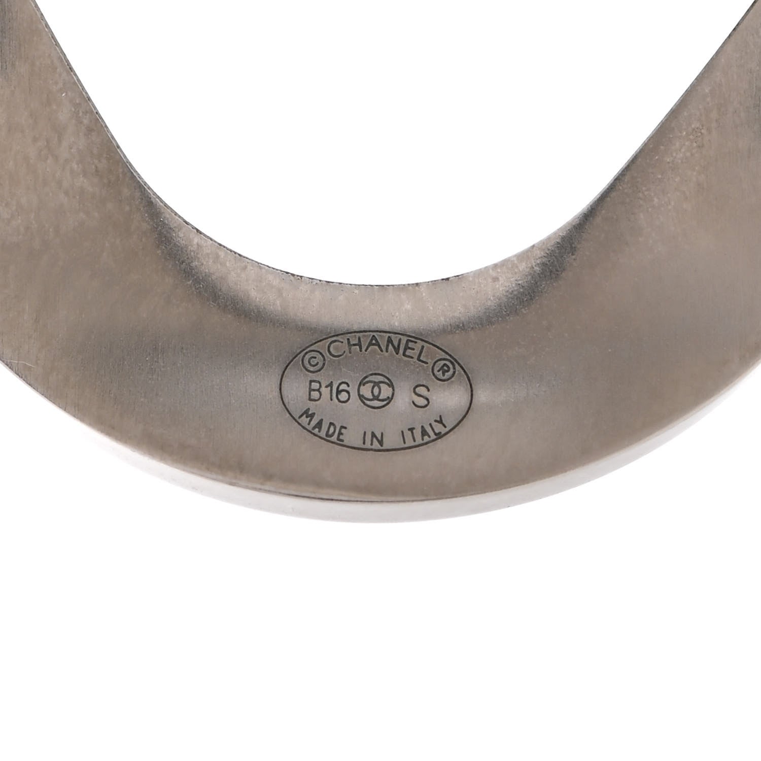 Chanel Metal CC Cuff Silver 4 of 7