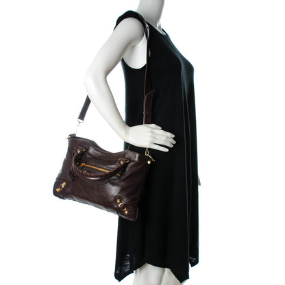 Balenciaga Agneau Giant 12 Gold Hardware Town Cigare Fonce 2 of 7