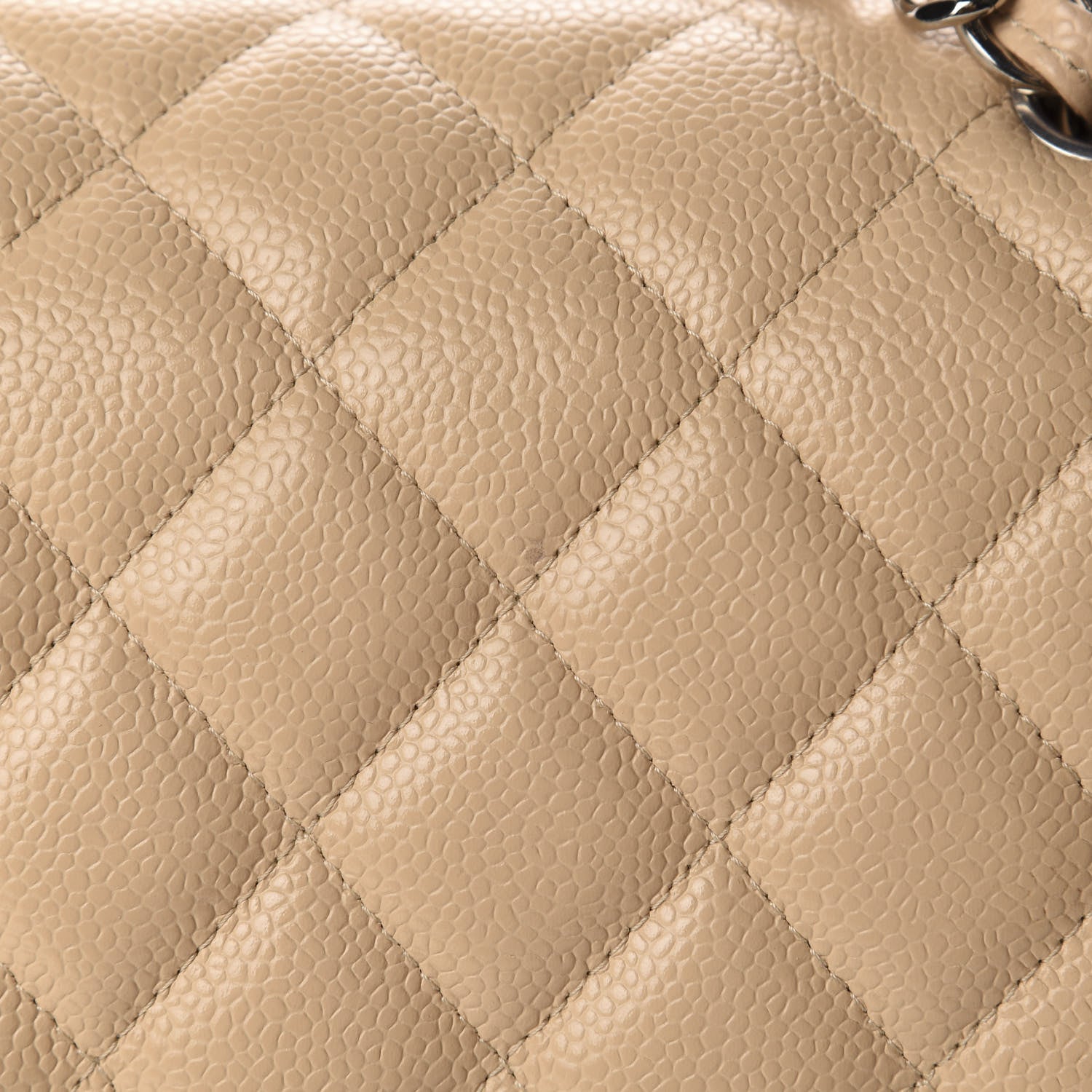 Chanel Caviar Quilted Jumbo Double Flap Beige Clair 7 of 11
