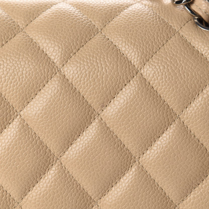 Chanel Caviar Quilted Jumbo Double Flap Beige Clair 7 of 11