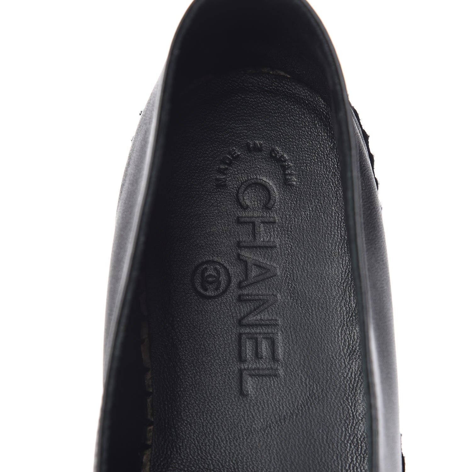 Chanel Lambskin Quilted CC Espadrilles 37 Black 9 of 13
