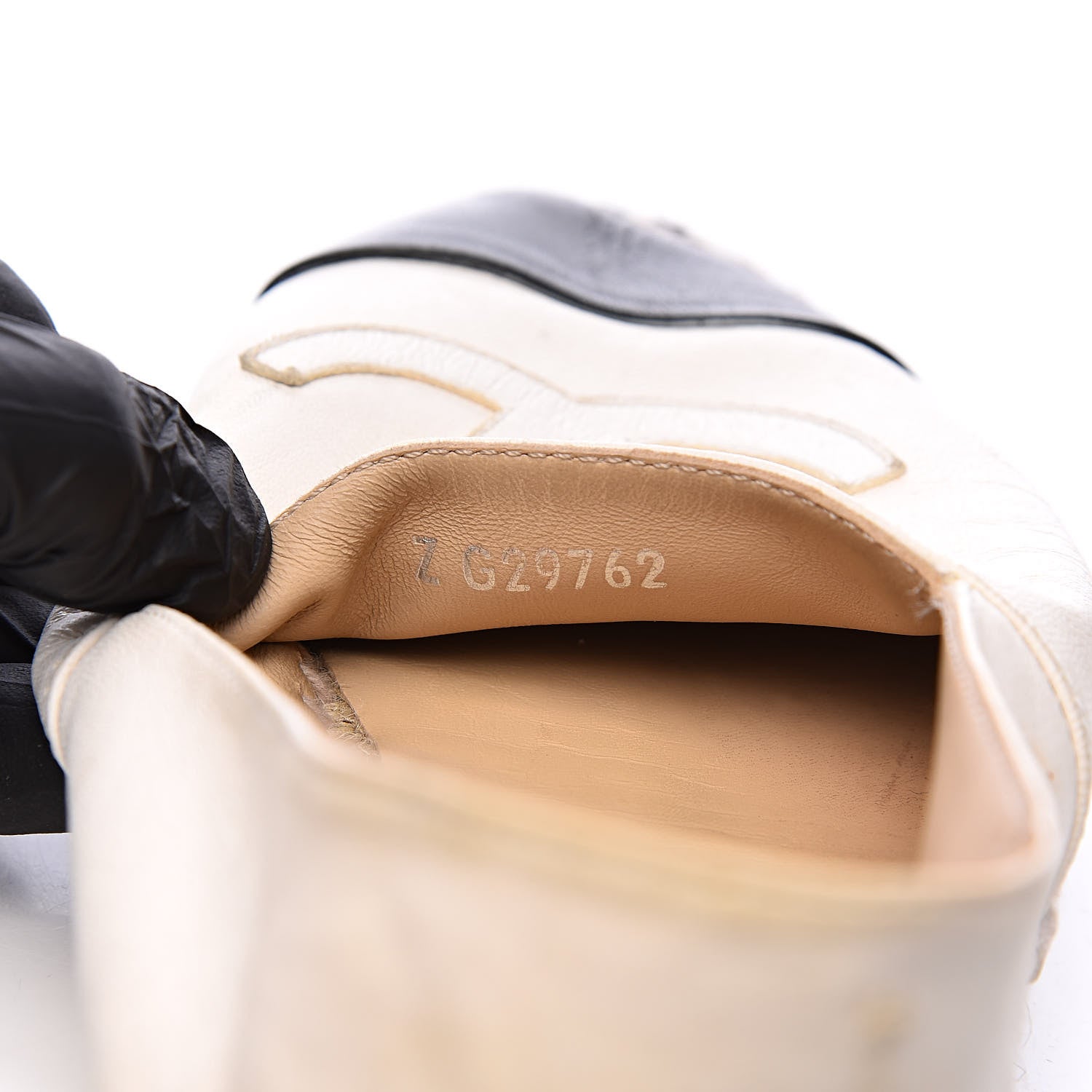 Chanel Lambskin CC Espadrilles 38 White Black 8 of 15