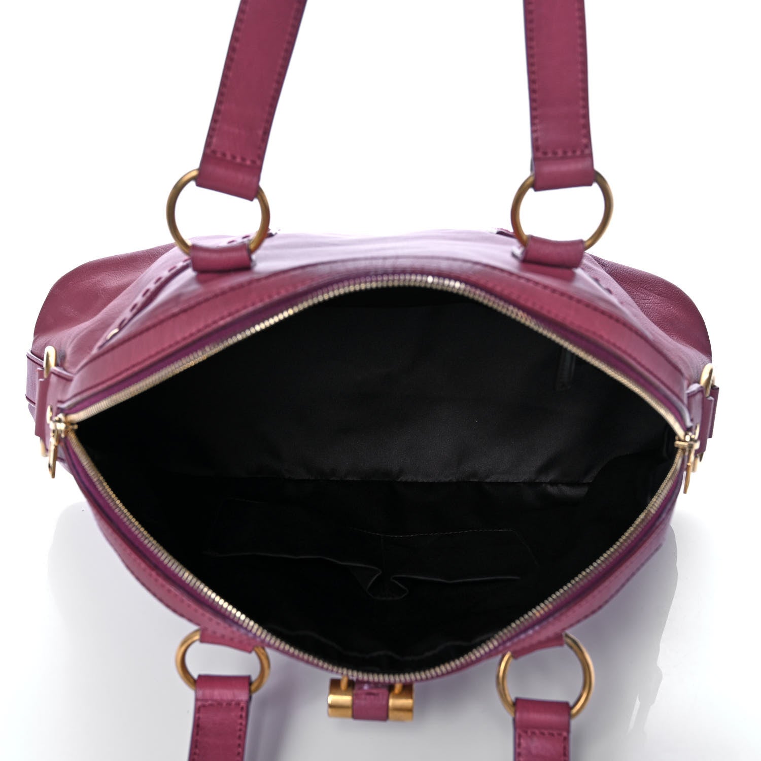 Saint Laurent Calfskin Large Muse Magenta 5 of 13