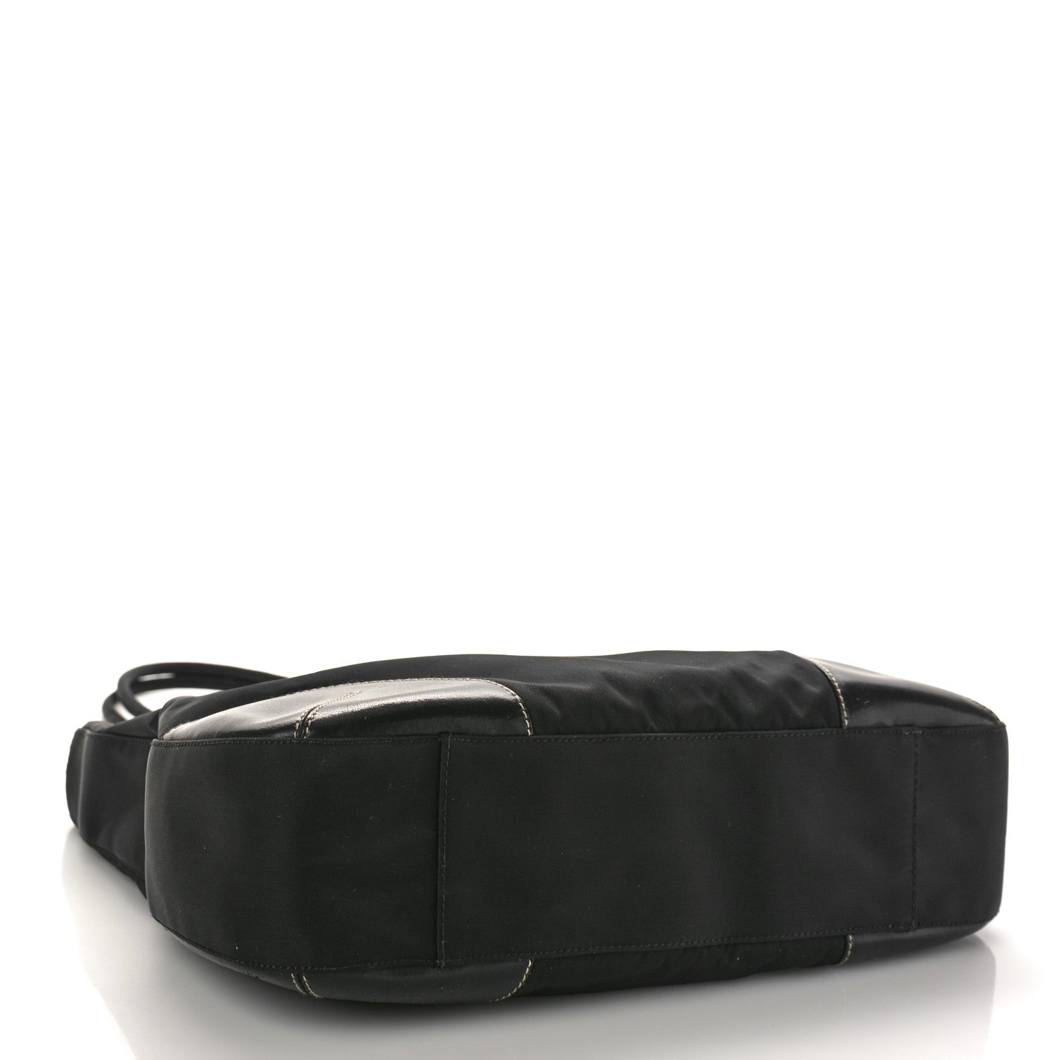 Prada Calfskin Tessuto Nylon Easy Shoulder Bag Black 4 of 10