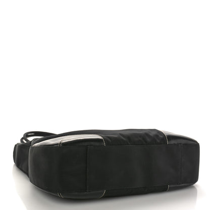 Prada Calfskin Tessuto Nylon Easy Shoulder Bag Black 4 of 10